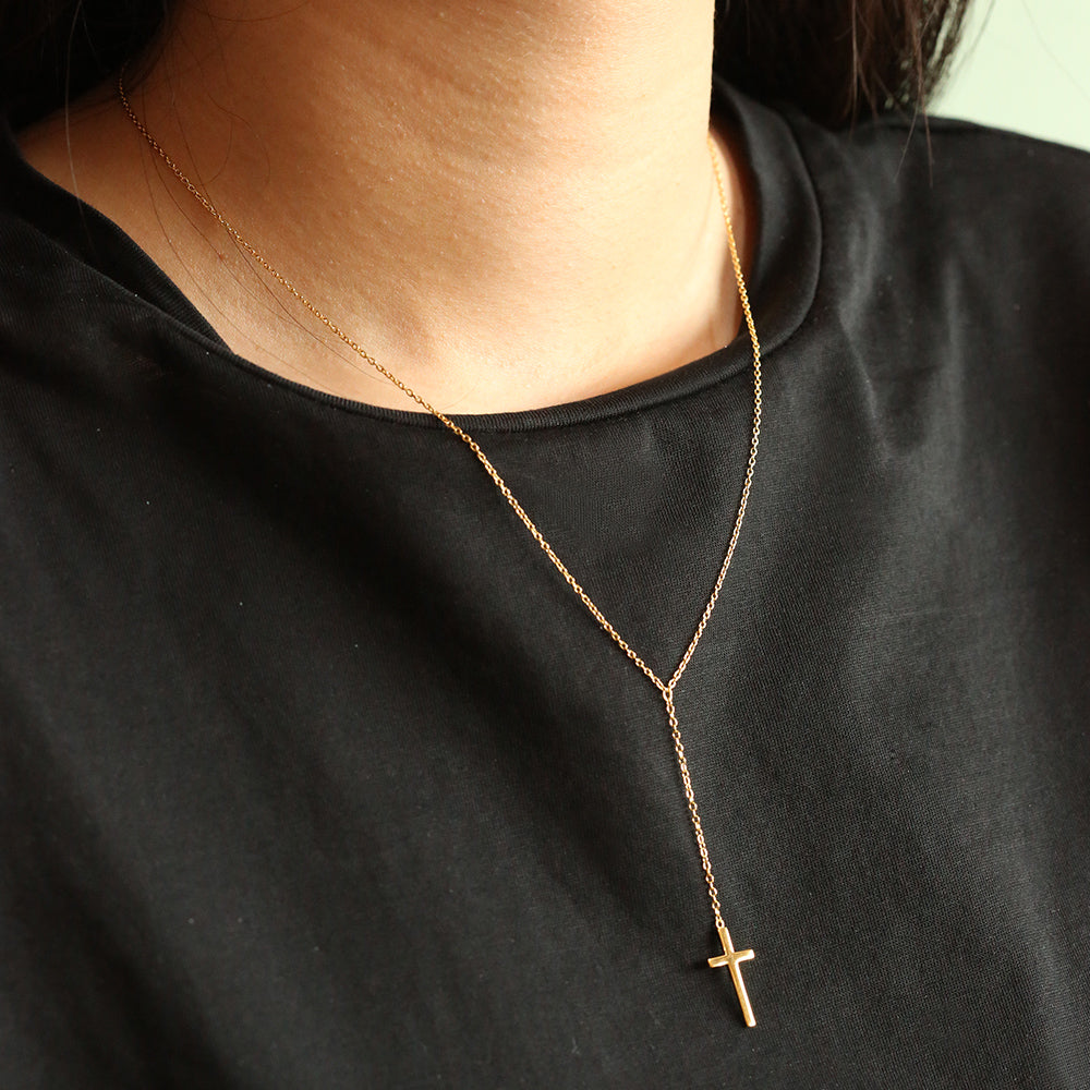Rosary Lariat Necklace - LOULOUROSE