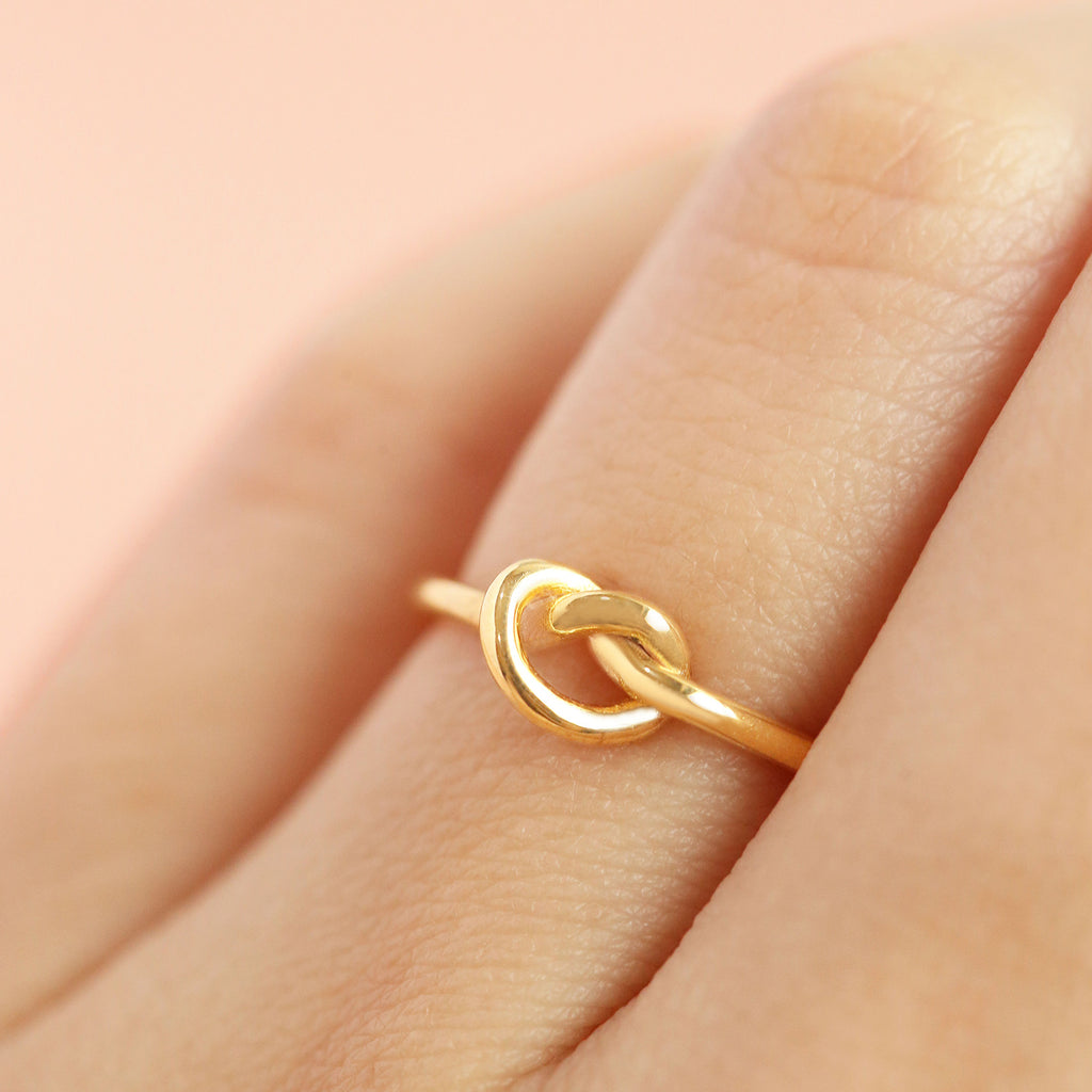 Knotted Heart Ring - LOULOUROSE