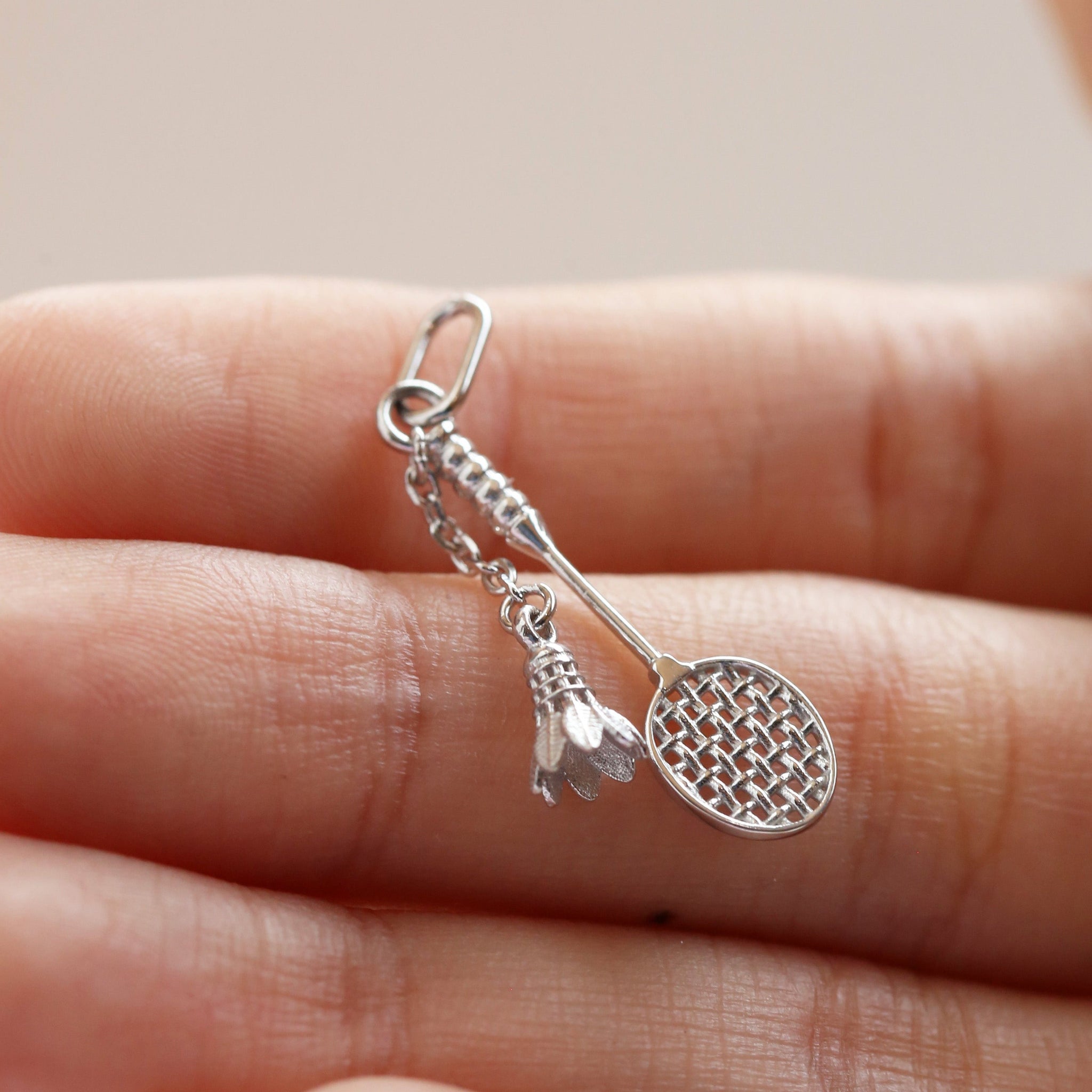 Badminton Jewelry FUSTMW Badminton Racket Charm Bracelet