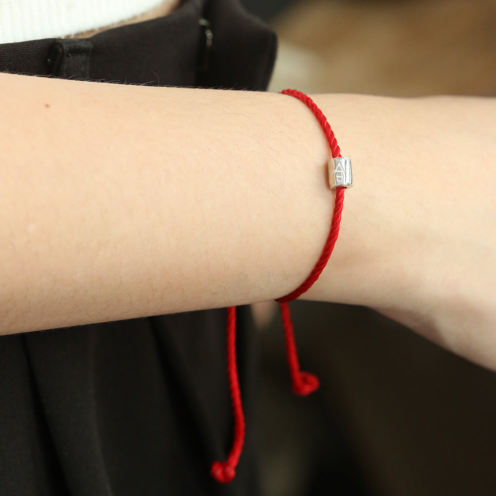 Lucky Red String Affirmation Bracelet Gelang Afirmasi Keberuntungan LOULOUROSE