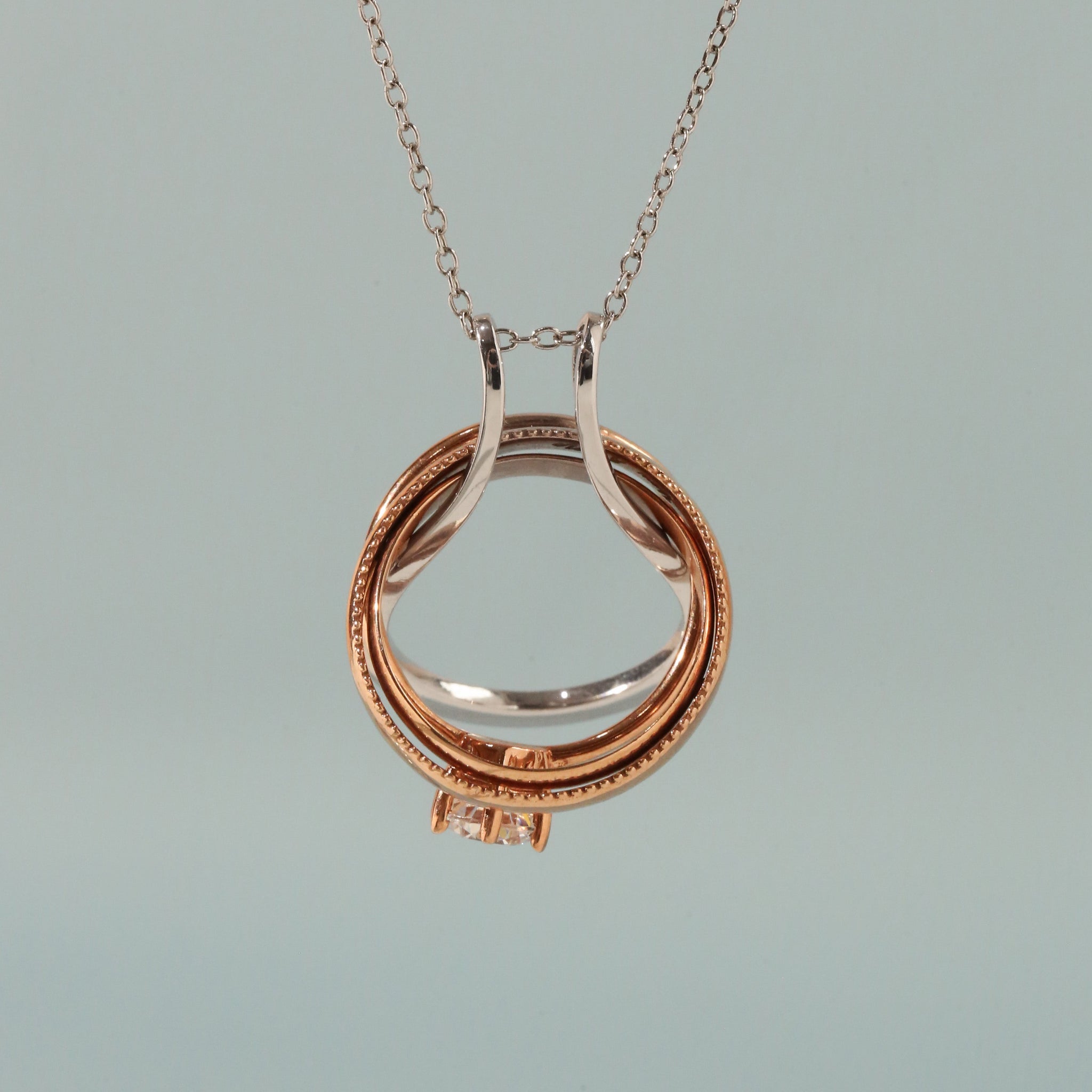 Ring Keeper Pendant | Bandul Simpan Cincin Perak & Emas Asli