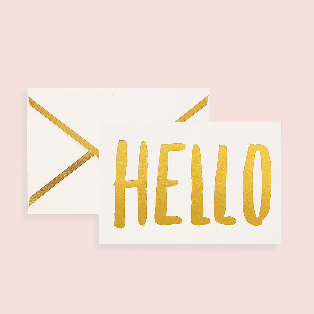 Hello Greeting Card - LOULOUROSE