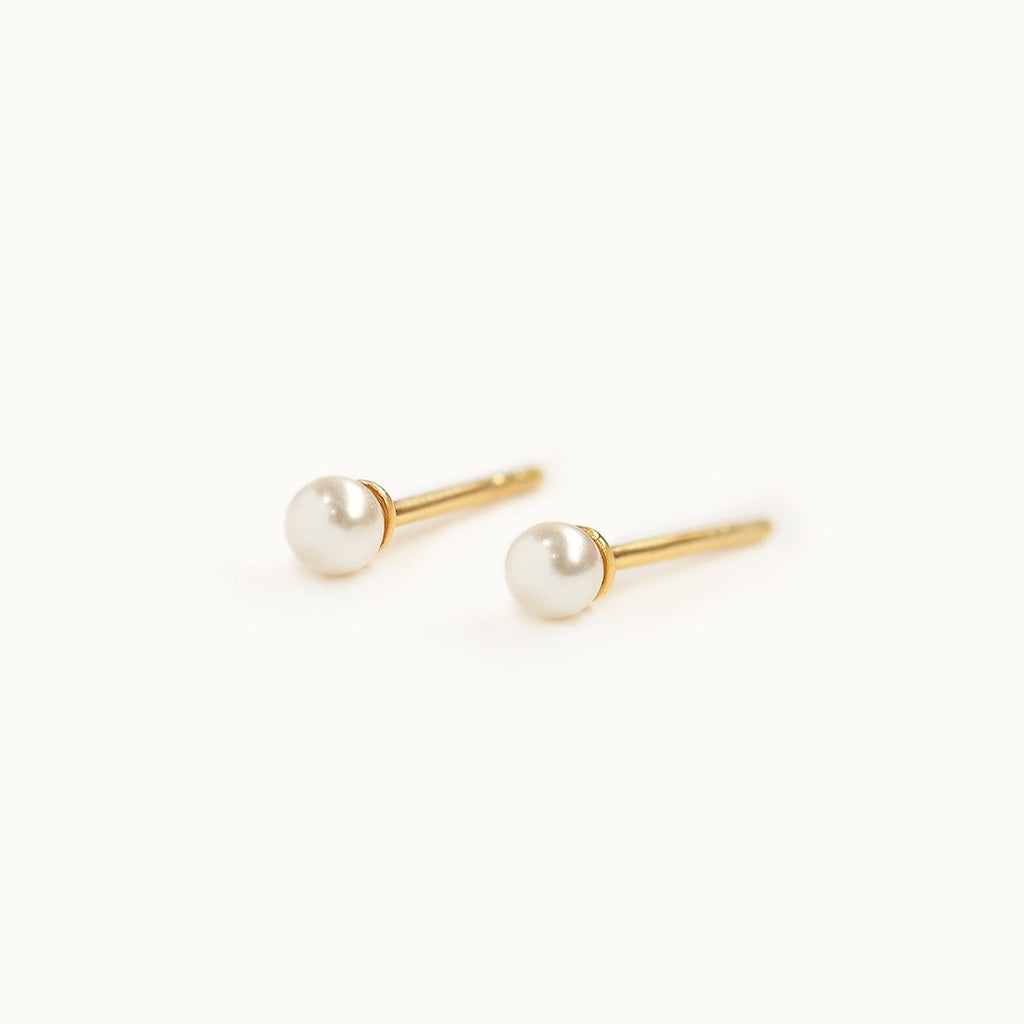 Tiny Pearl Earrings - LOULOUROSE